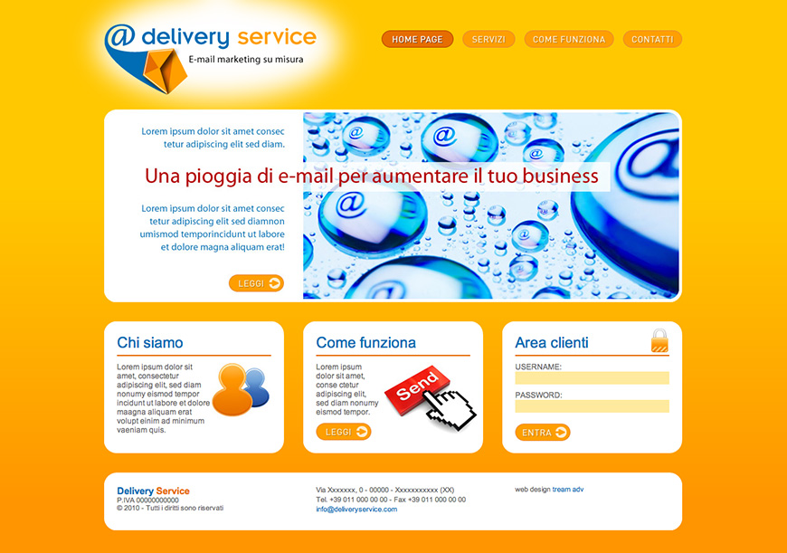 Sito web-Delivery Service