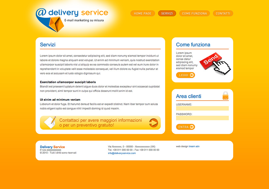 Sito web-Delivery Service